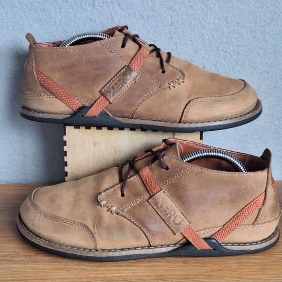 Xero Shoes Coalton Chukka Sneakers Men’s 7 EU 40 Brown Tan Leather Minimalist main image 7